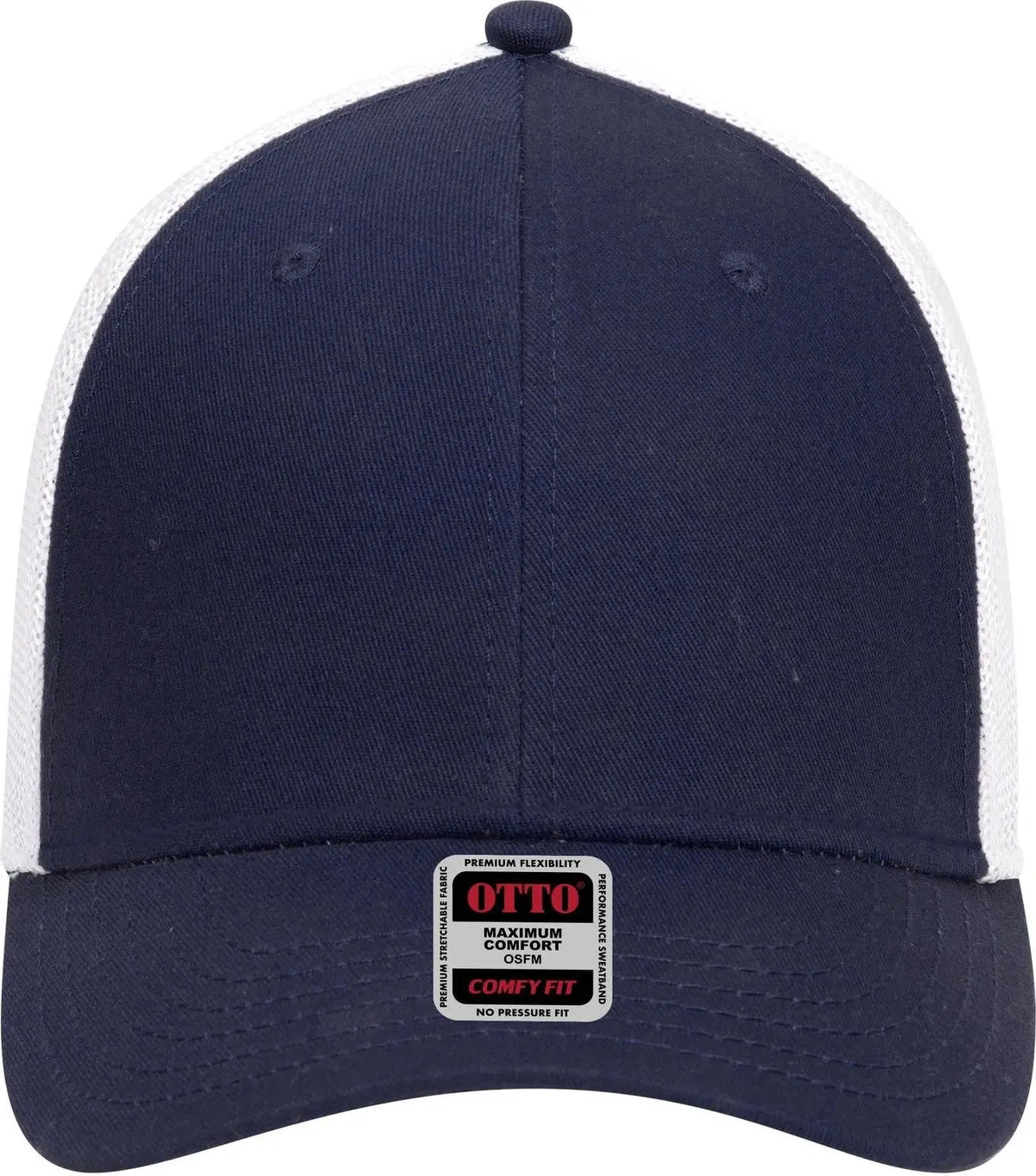 Otto 83-1299 ?Otto Comfy Fit’ 6 Panel Low Profile Mesh Back Trucker Cap - Nvy/nvy/wht - 1/2’’ - 7 5/8’’