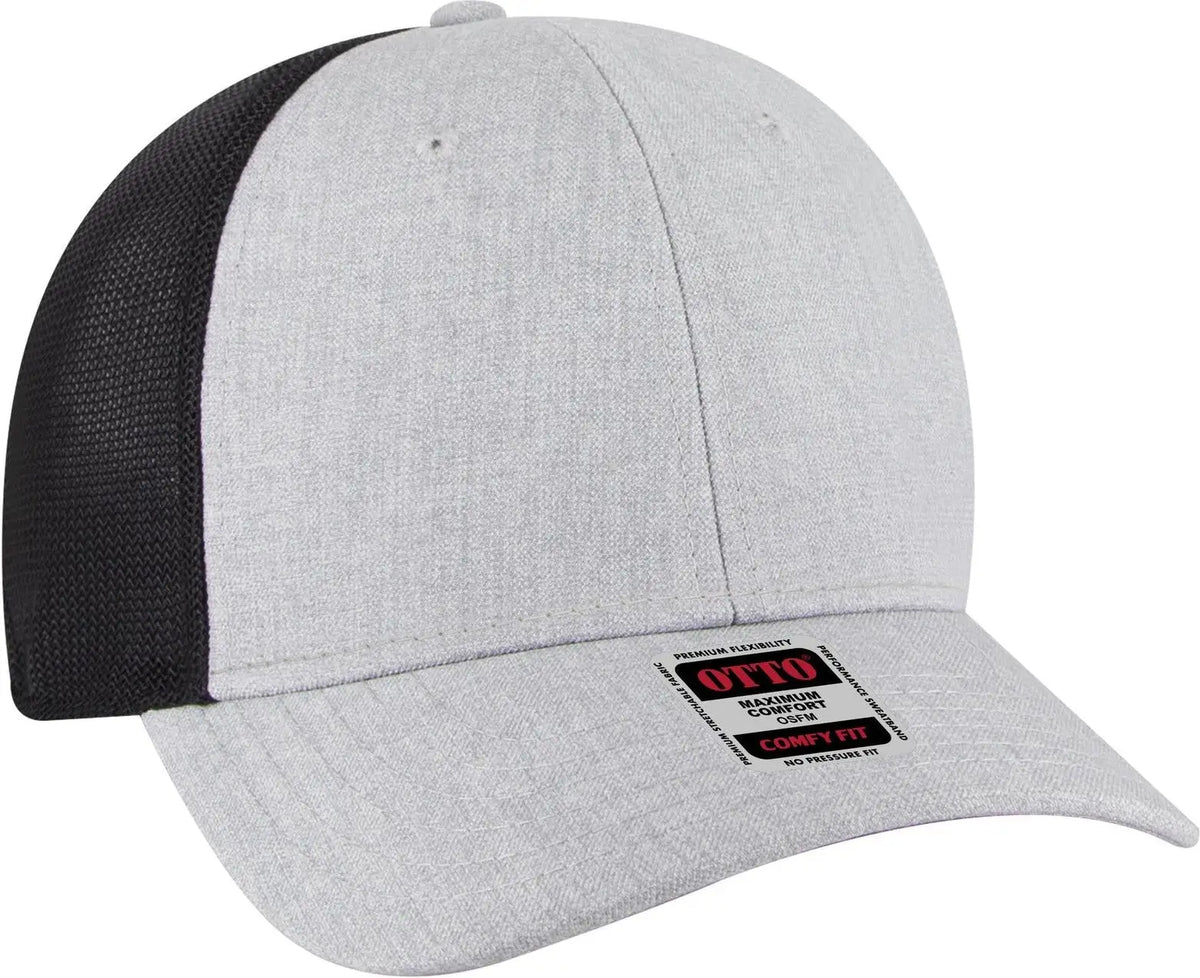 Otto 83-1299 ?Otto Comfy Fit’ 6 Panel Low Profile Mesh Back Trucker Cap - H. Gry/h. Gry/blk - 1/2’’ - 7 5/8’’