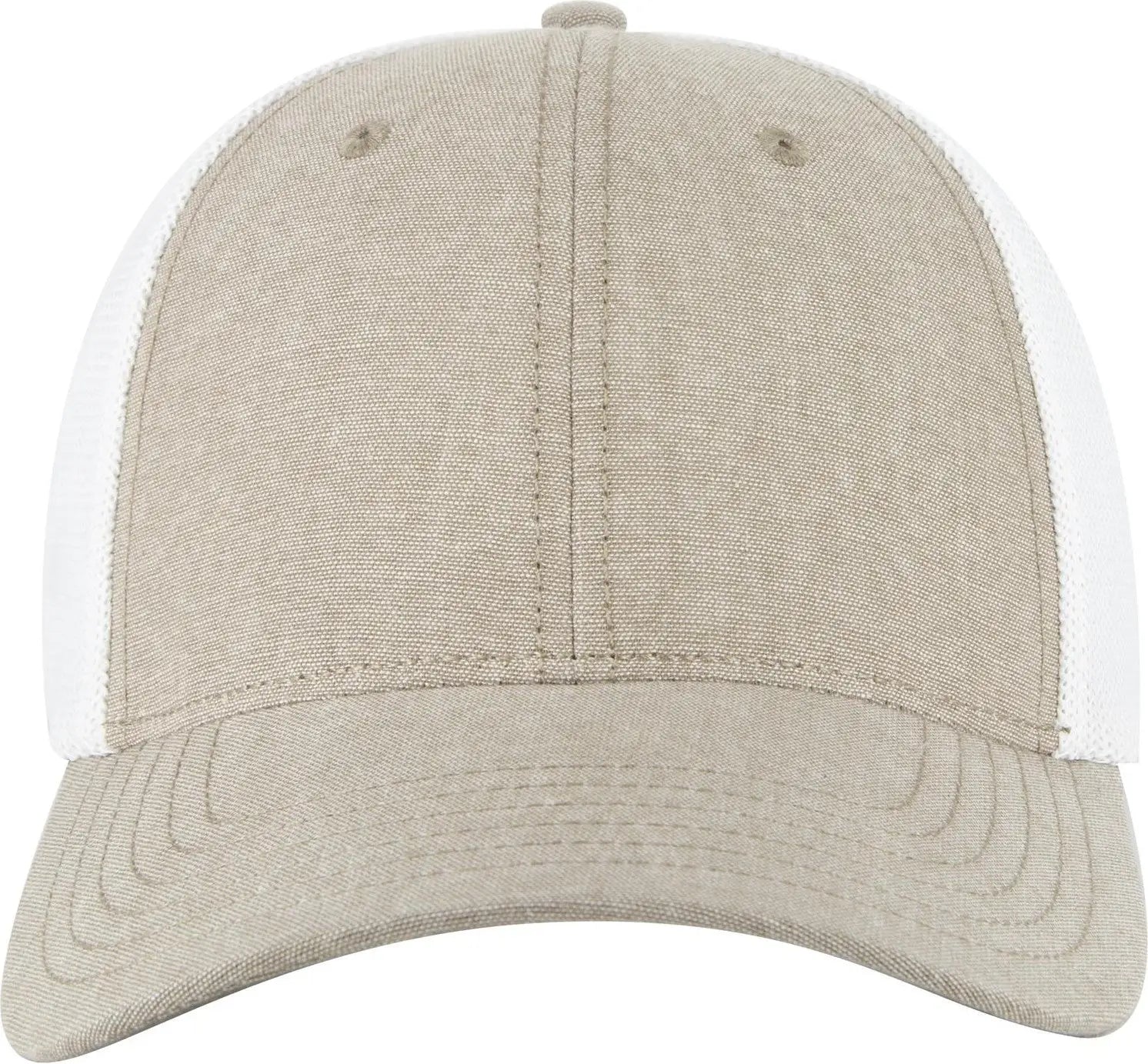 Otto 83-1299 ?Otto Comfy Fit’ 6 Panel Low Profile Mesh Back Trucker Cap - Khk/wht - 1/2’’ - 7 5/8’’