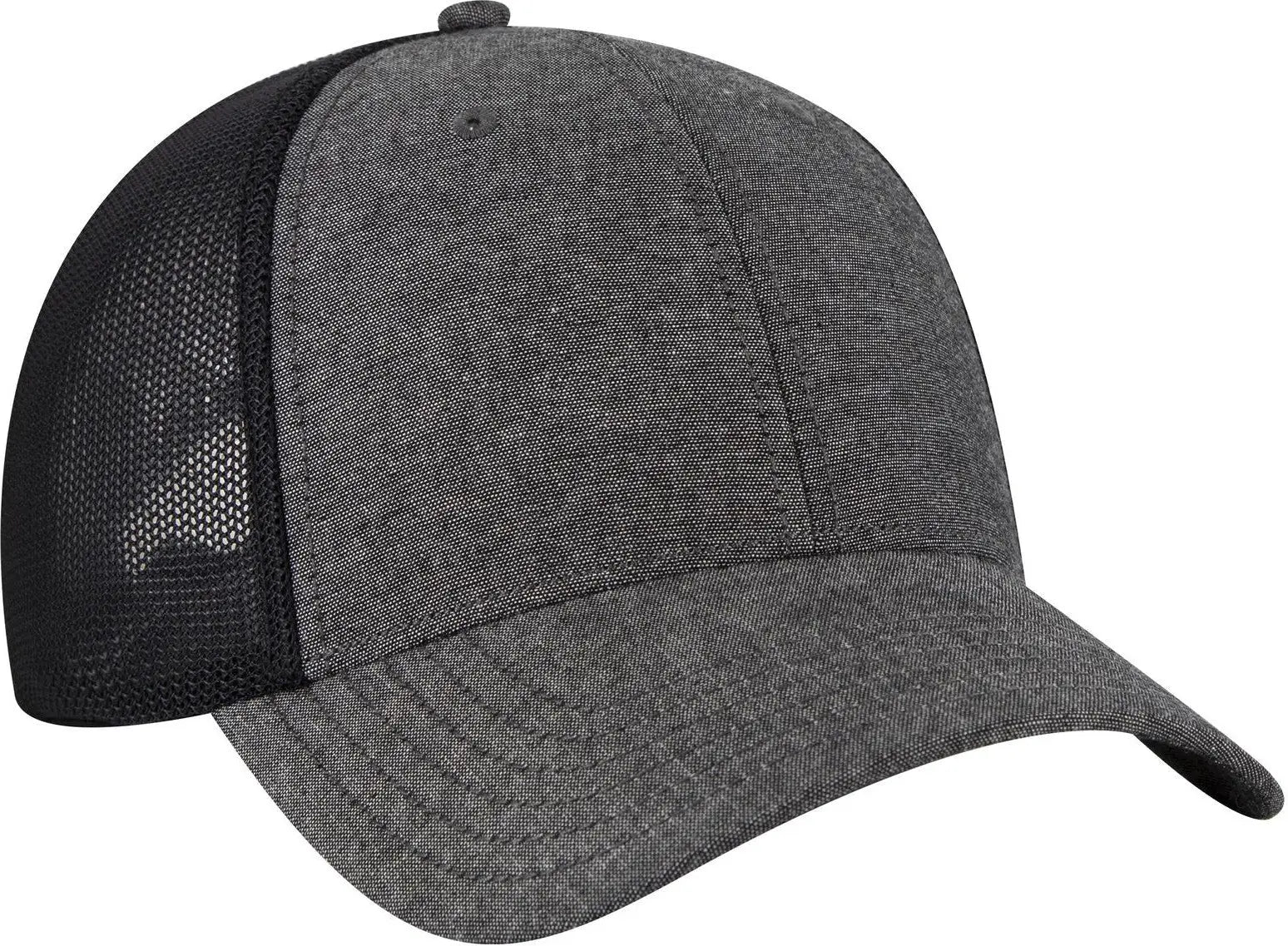 Otto 83-1299 ?Otto Comfy Fit’ 6 Panel Low Profile Mesh Back Trucker Cap - Black - 1/2’’ - 7 5/8’’