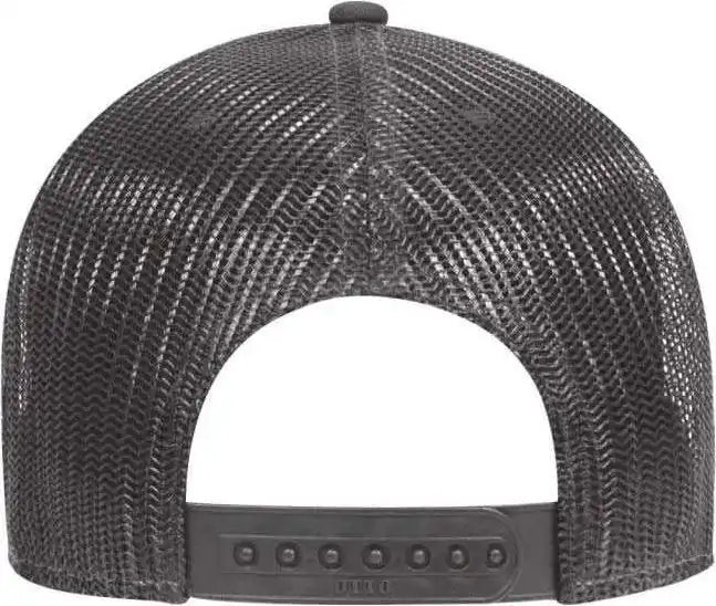 Otto 83 1300 6 Panel Low Profile Mesh Back Trucker Hat Charcoalgray Heather Gray Dark / one Size Fits Most