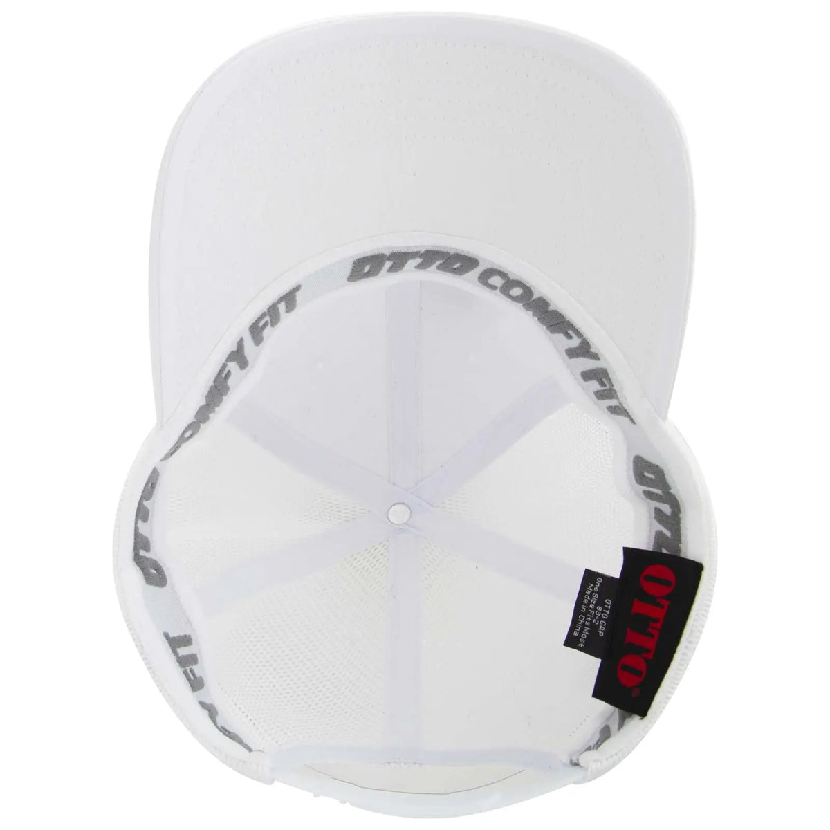 Otto 83-2 ?Otto Comfy Fit’ 6 Panel Low Profile Mesh Back Trucker Cap - White - 7 3/8’’ - 5/8’’