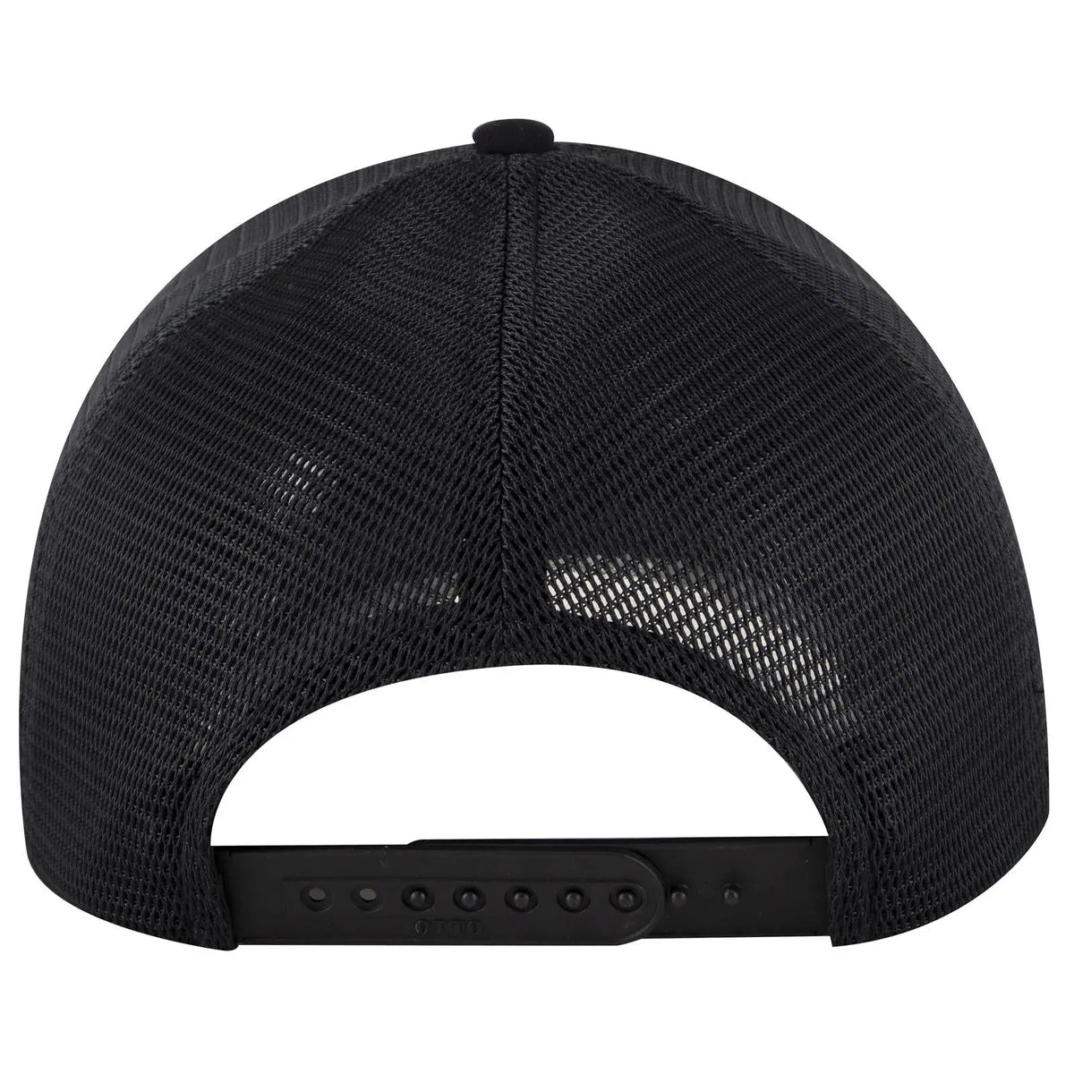 Otto 83-2 ?Otto Comfy Fit’ 6 Panel Low Profile Mesh Back Trucker Cap - Blk/ch.gry/blk - 7 3/8’’ - 5/8’’
