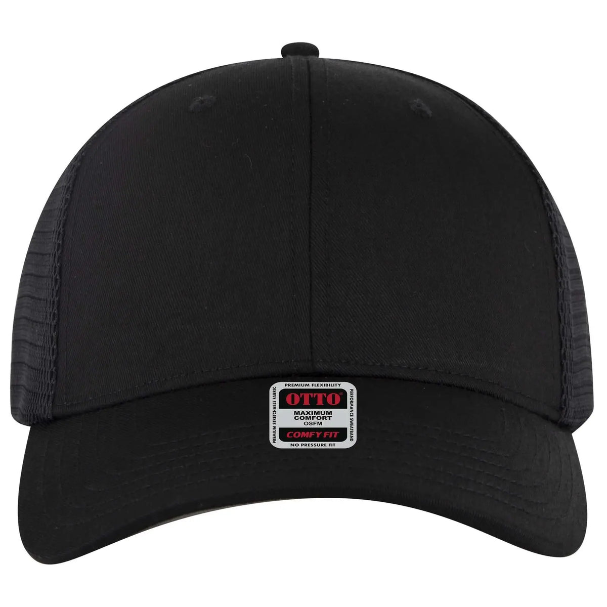 Otto 83-2 ?Otto Comfy Fit’ 6 Panel Low Profile Mesh Back Trucker Cap - Black - 7 3/8’’ - 5/8’’