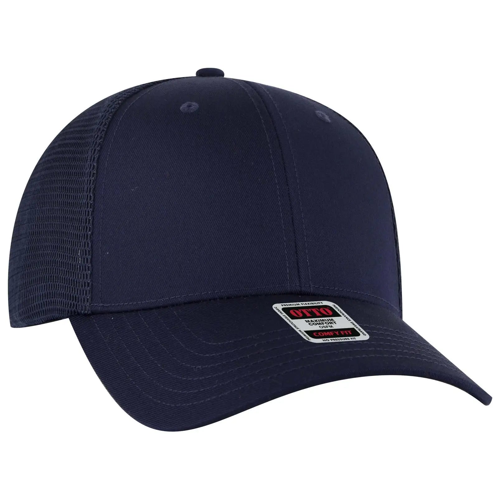 Otto 83-2 ?Otto Comfy Fit’ 6 Panel Low Profile Mesh Back Trucker Cap - Navy - 7 3/8’’ - 5/8’’