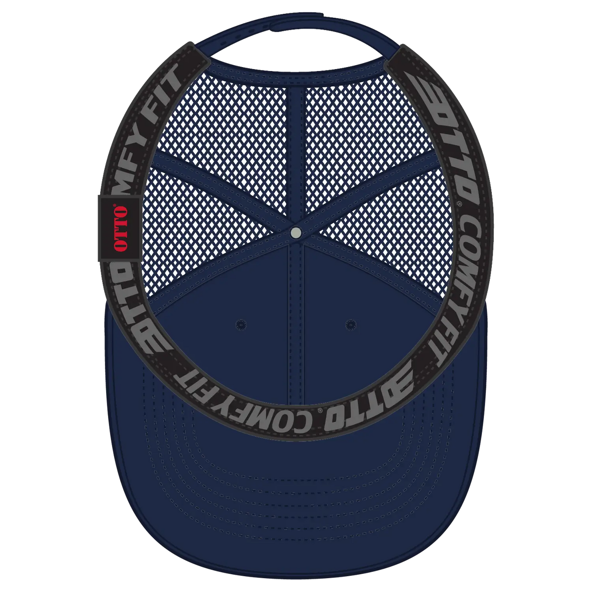 Otto 83-2 ?Otto Comfy Fit’ 6 Panel Low Profile Mesh Back Trucker Cap - Navy - 7 3/8’’ - 5/8’’