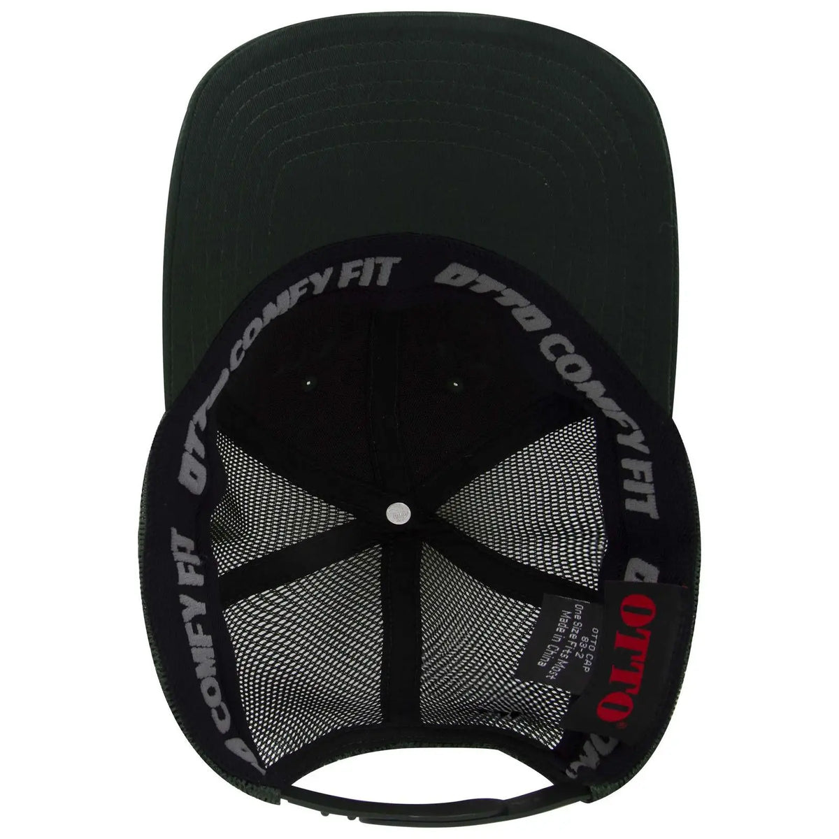Otto 83-2 ?Otto Comfy Fit’ 6 Panel Low Profile Mesh Back Trucker Cap - Dk. Green - 7 3/8’’ - 5/8’’