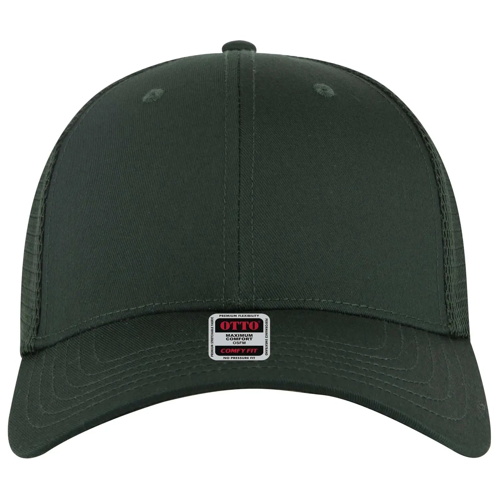 Otto 83-2 ?Otto Comfy Fit’ 6 Panel Low Profile Mesh Back Trucker Cap - Dk. Green - 7 3/8’’ - 5/8’’