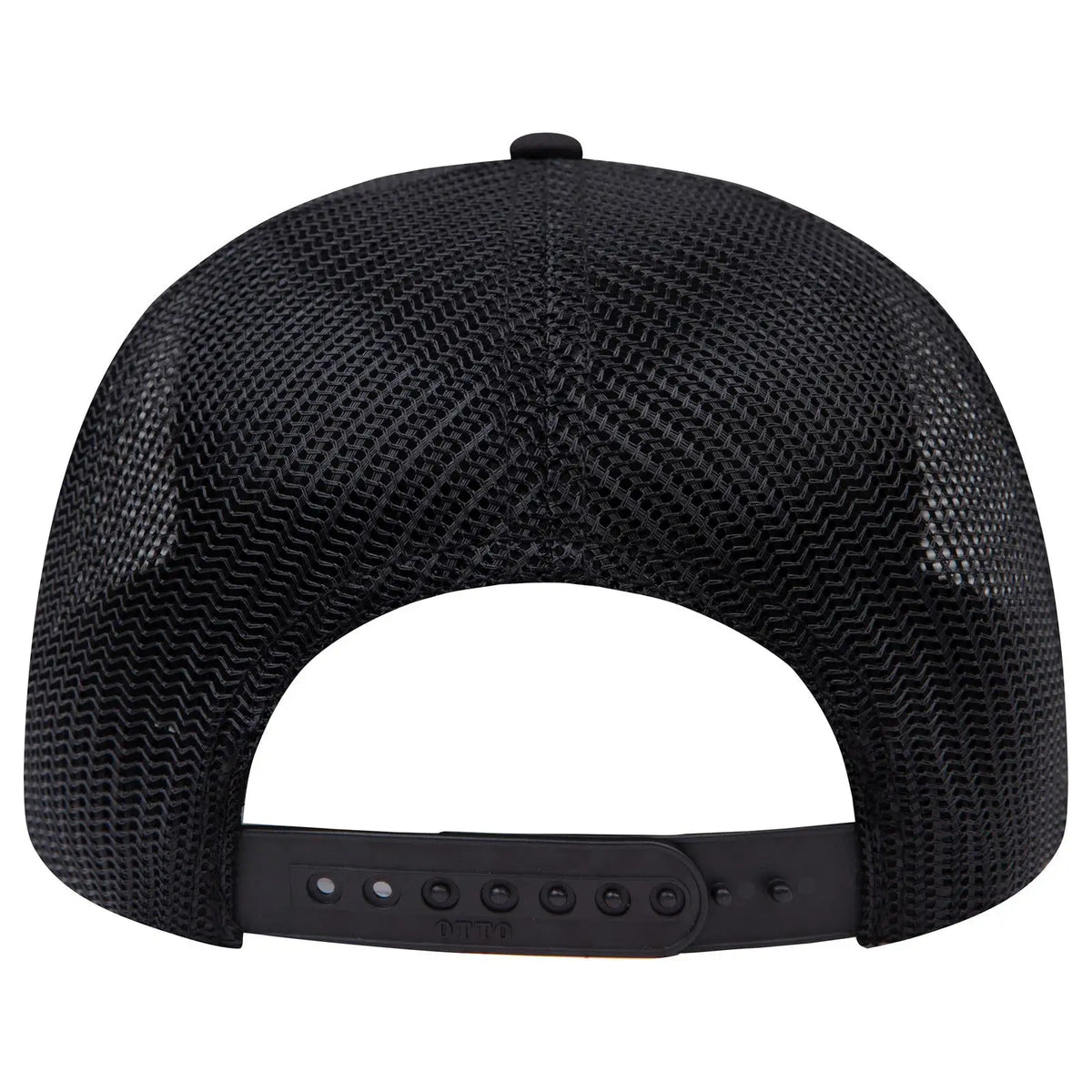 Otto 83-3 6 Panel Low Profile Mesh Back Trucker Cap - Black - 7 3/8’’ - 5/8’’