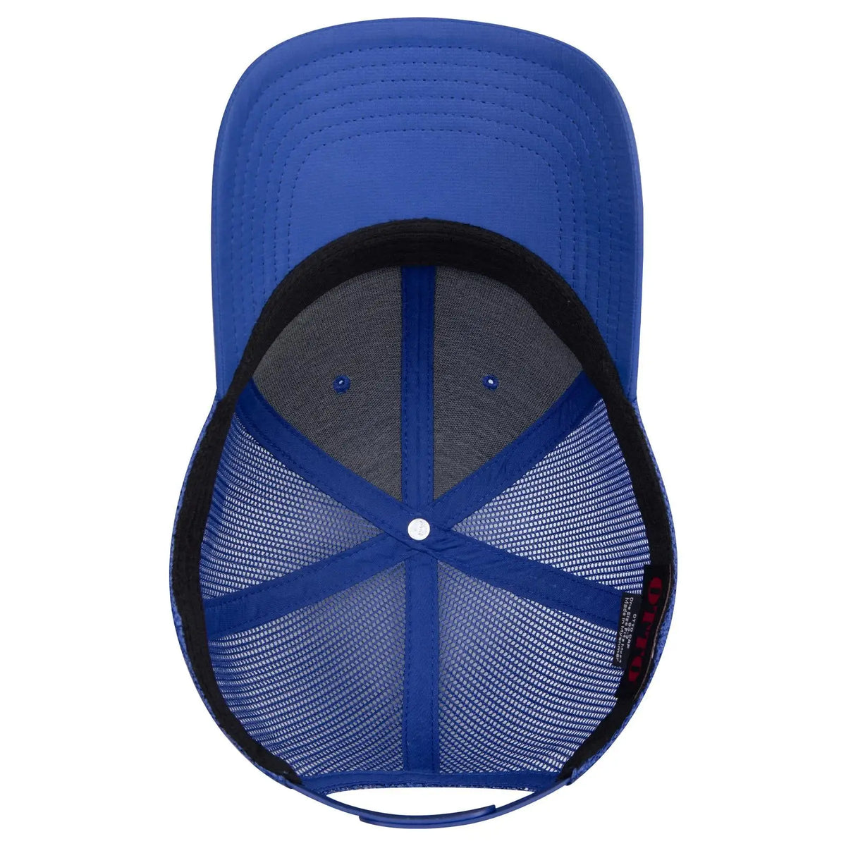 Otto 83-3 6 Panel Low Profile Mesh Back Trucker Cap - Royal - 7 3/8’’ - 5/8’’
