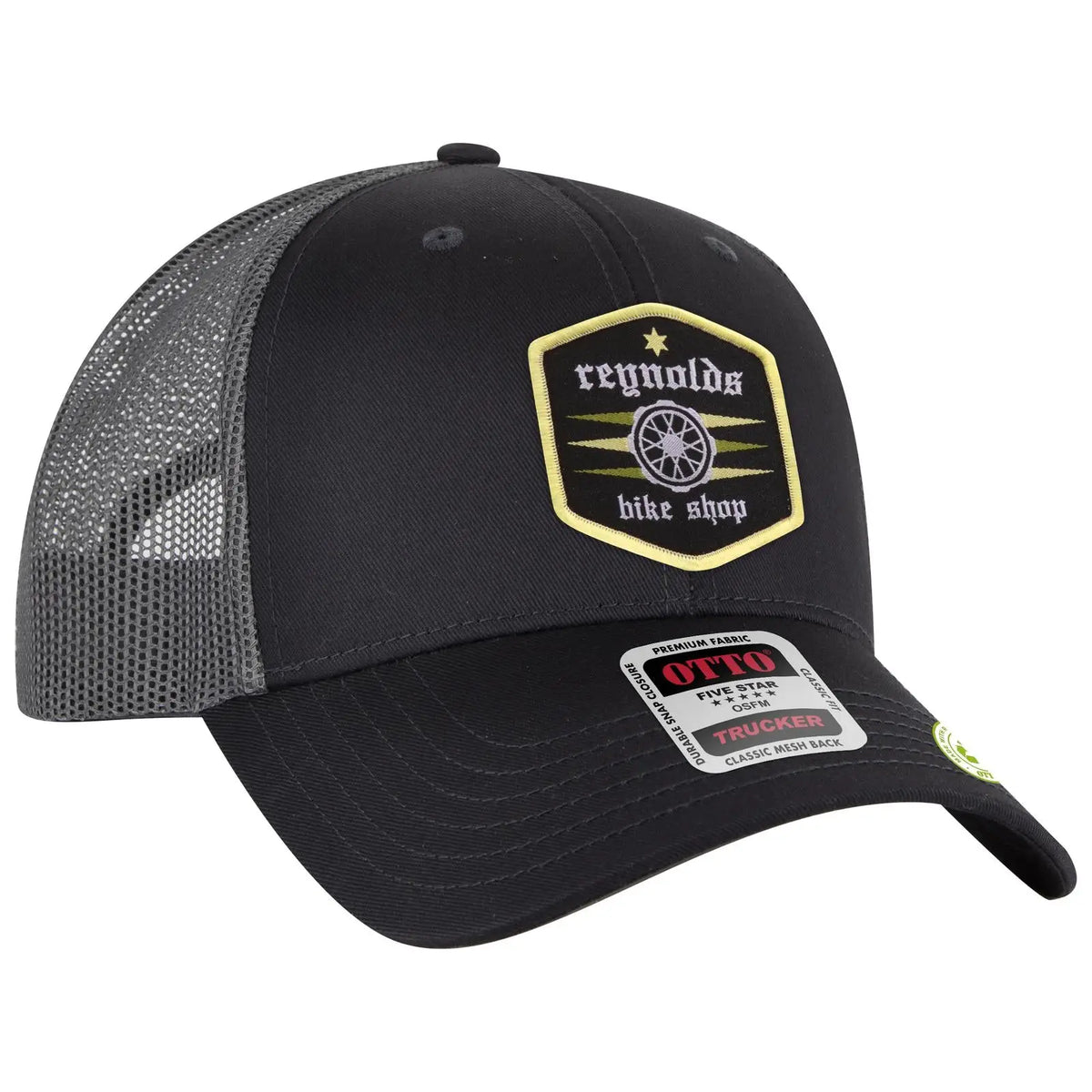 Otto 83-4 6 Panel Low Profile Mesh Back Trucker Cap - Char. Gray - 7 3/8’’ - 5/8’’