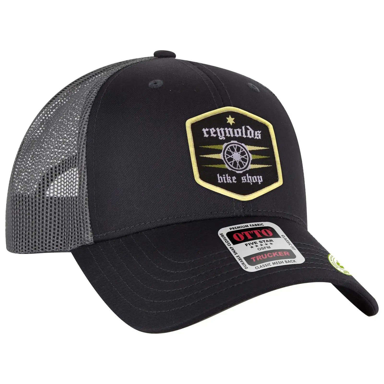 Otto 83-4 6 Panel Low Profile Mesh Back Trucker Cap - Char. Gray - 7 3/8’’ - 5/8’’