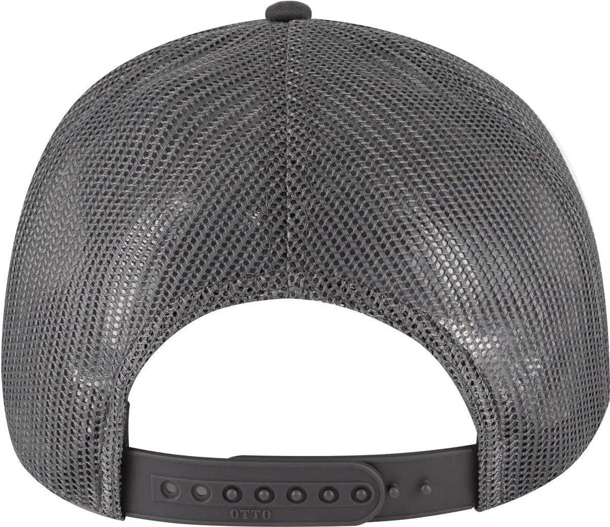 Otto 83-473 6 Panel Low Profile Mesh Back Trucker Cap - Charcoalgray/heathergray/charcoalgray - 1/2’’ - 7 5/8’’