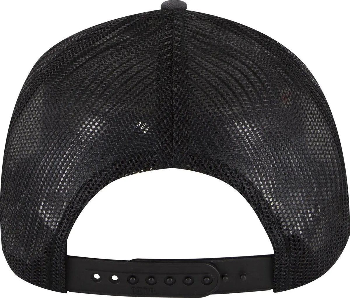 Otto 83-473 6 Panel Low Profile Mesh Back Trucker Cap - Ch.gry/ch.gry/blk - 1/2’’ - 7 5/8’’