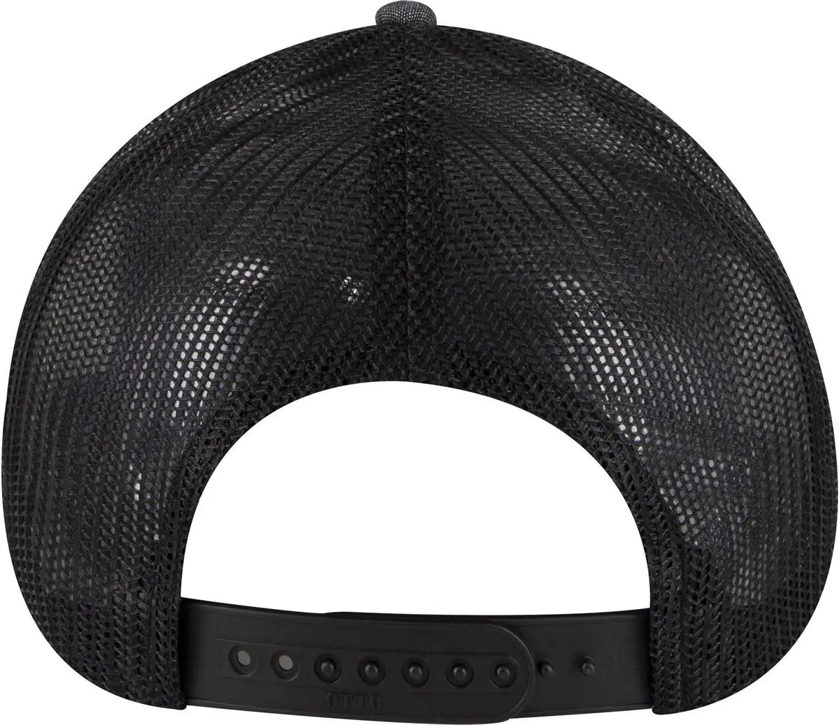 Otto 83-473 6 Panel Low Profile Mesh Back Trucker Cap - Black - 1/2’’ - 7 5/8’’