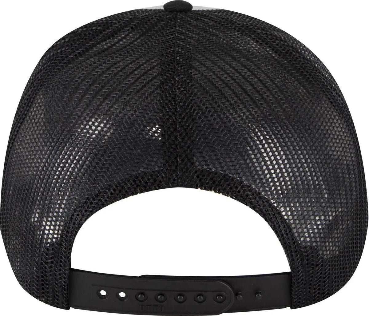 Otto 83-473 6 Panel Low Profile Mesh Back Trucker Cap - Black/heather Gray/black - 1/2’’ - 7 5/8’’