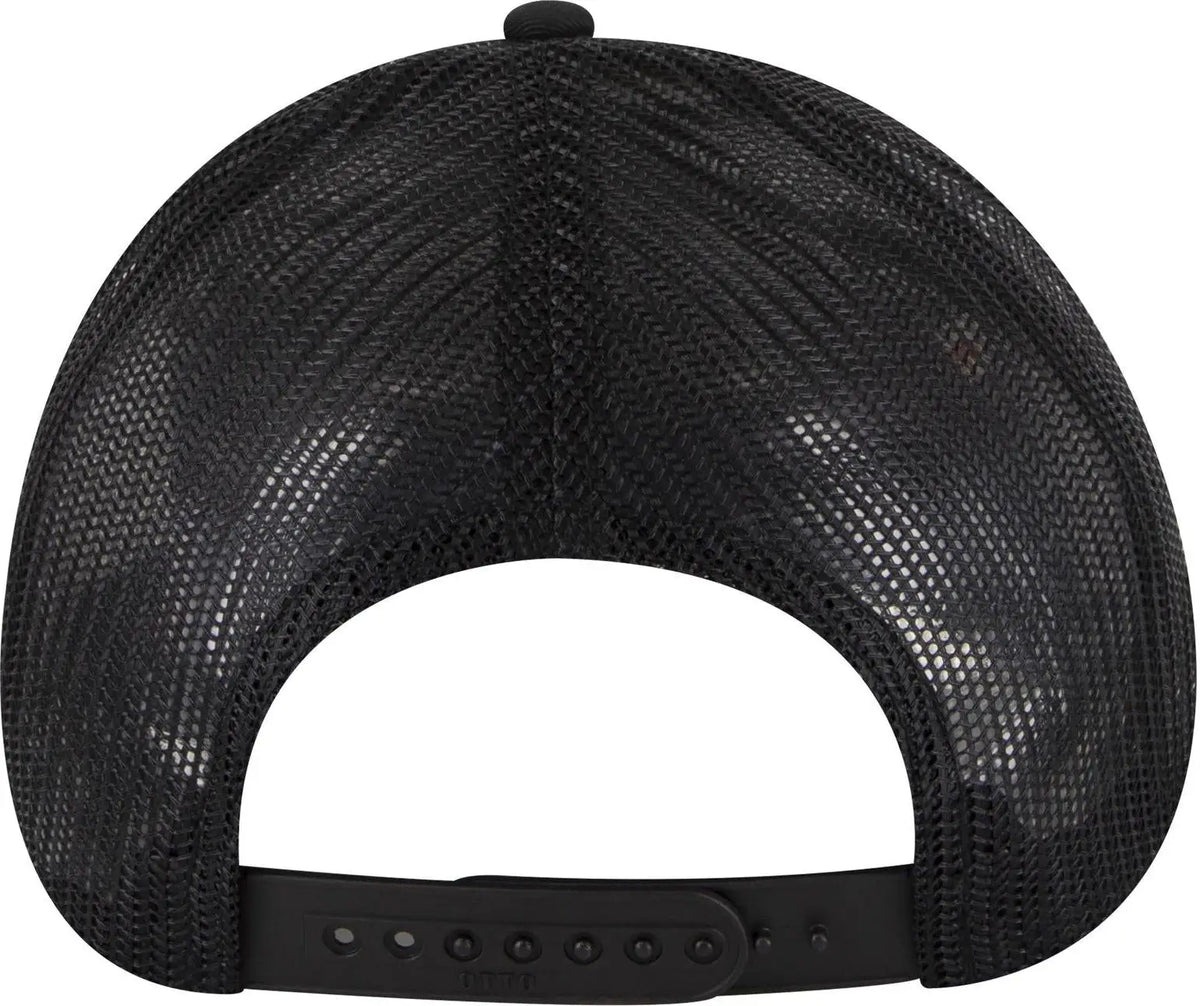 Otto 83-473 6 Panel Low Profile Mesh Back Trucker Cap - Blk/ch.gry/blk - 1/2’’ - 7 5/8’’