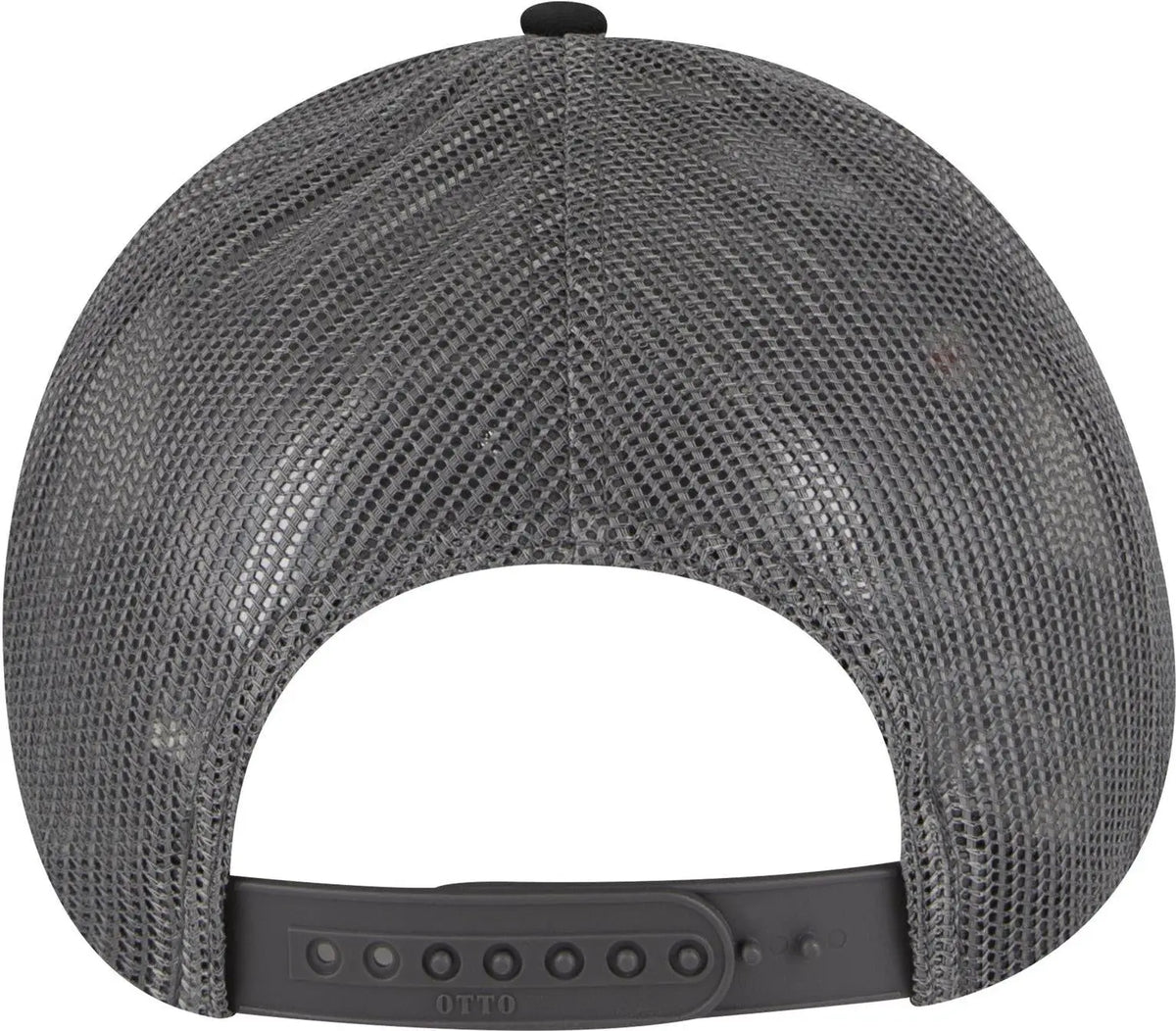 Otto 83-473 6 Panel Low Profile Mesh Back Trucker Cap - Blk/gry/ch.gry - 1/2’’ - 7 5/8’’