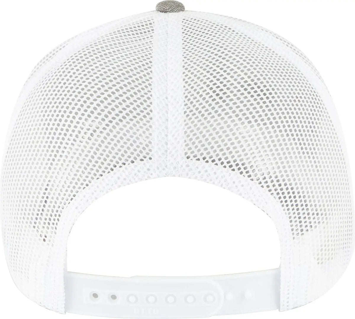 Otto 83-473 6 Panel Low Profile Mesh Back Trucker Cap - Ch.gry/wht - 1/2’’ - 7 5/8’’