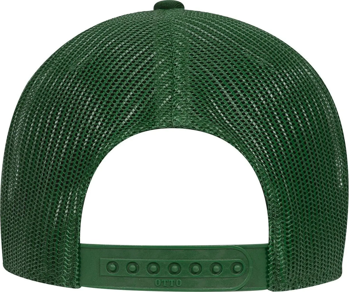Otto 83-473 6 Panel Low Profile Mesh Back Trucker Cap - Dk. Green - 1/2’’ - 7 5/8’’