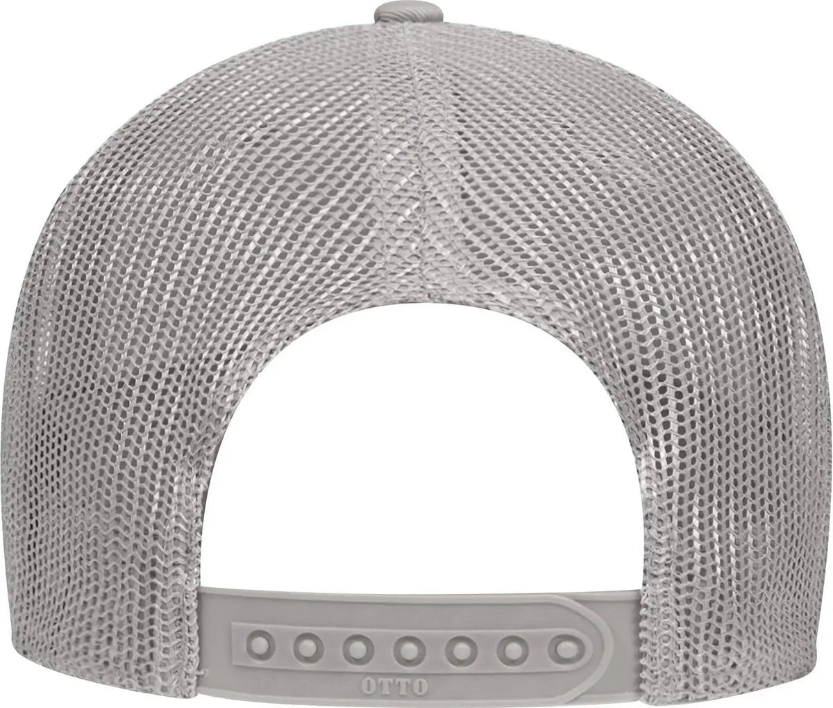 Otto 83-473 6 Panel Low Profile Mesh Back Trucker Cap - Gray - 1/2’’ - 7 5/8’’