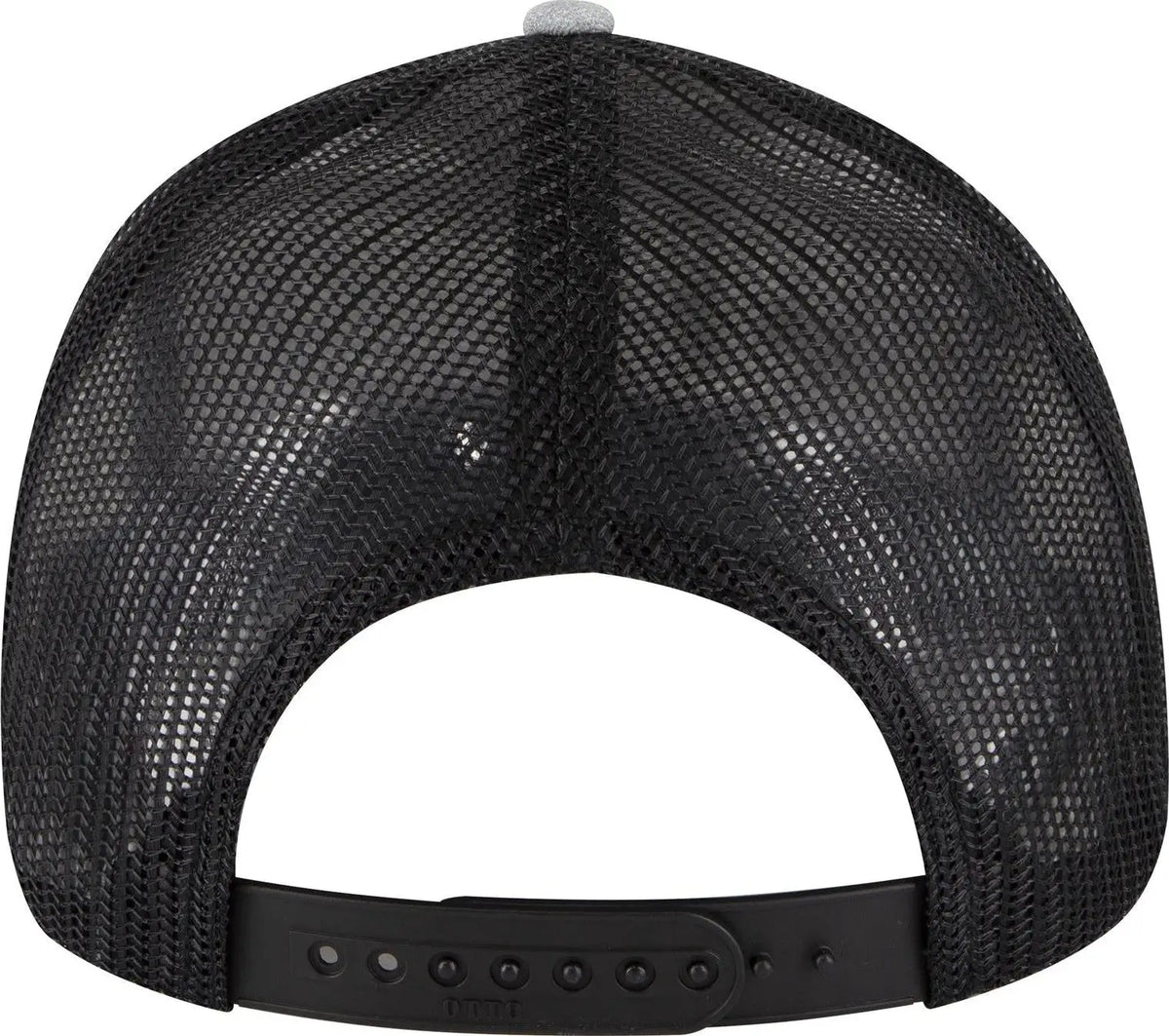 Otto 83-473 6 Panel Low Profile Mesh Back Trucker Cap - H. Gry/h. Gry/blk - 1/2’’ - 7 5/8’’