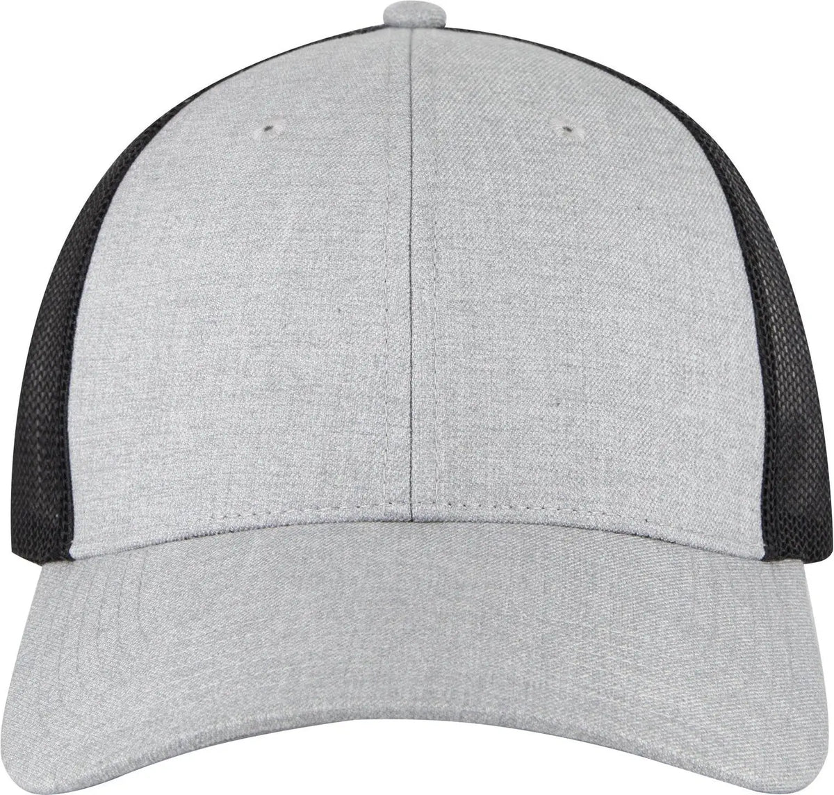 Otto 83-473 6 Panel Low Profile Mesh Back Trucker Cap - H. Gry/h. Gry/blk - 1/2’’ - 7 5/8’’