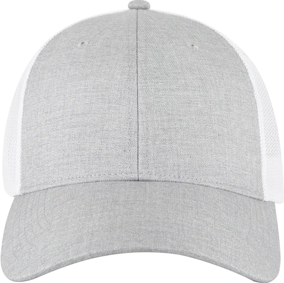 Otto 83-473 6 Panel Low Profile Mesh Back Trucker Cap - H. Gry/h. Gry/wht - 1/2’’ - 7 5/8’’