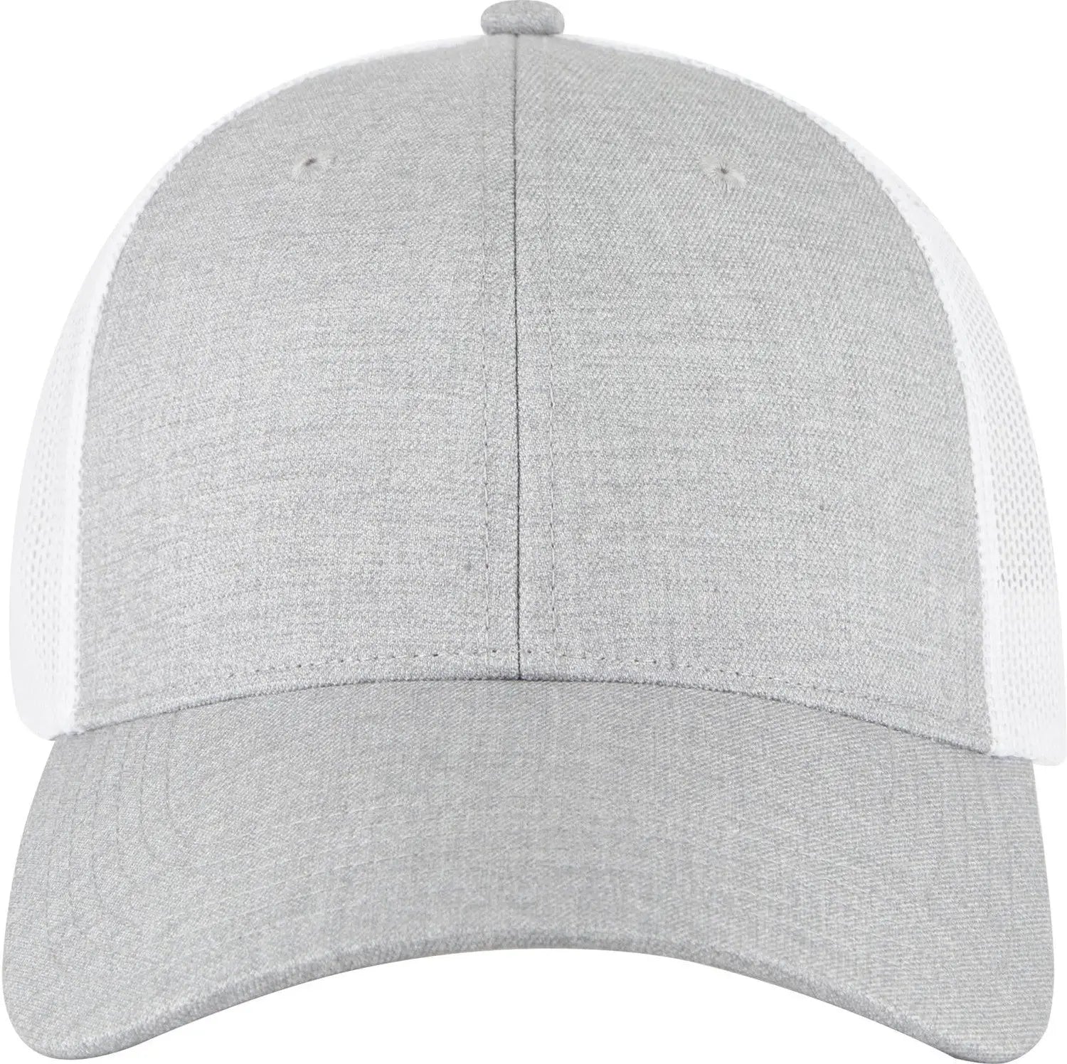 Otto 83-473 6 Panel Low Profile Mesh Back Trucker Cap - H. Gry/h. Gry/wht - 1/2’’ - 7 5/8’’