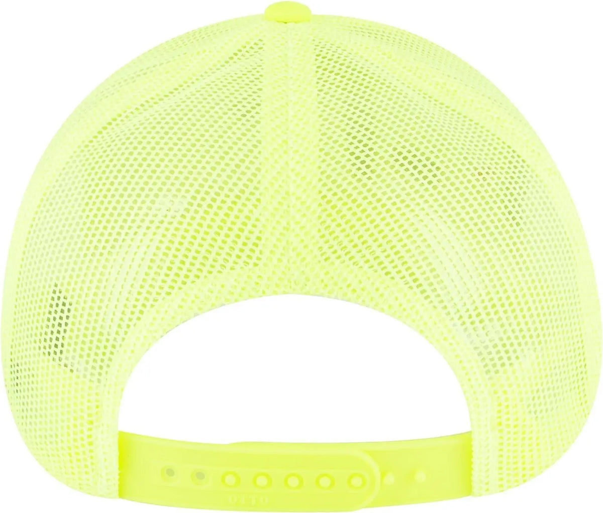 Otto 83-473 6 Panel Low Profile Mesh Back Trucker Cap - N. Yellow - 1/2’’ - 7 5/8’’