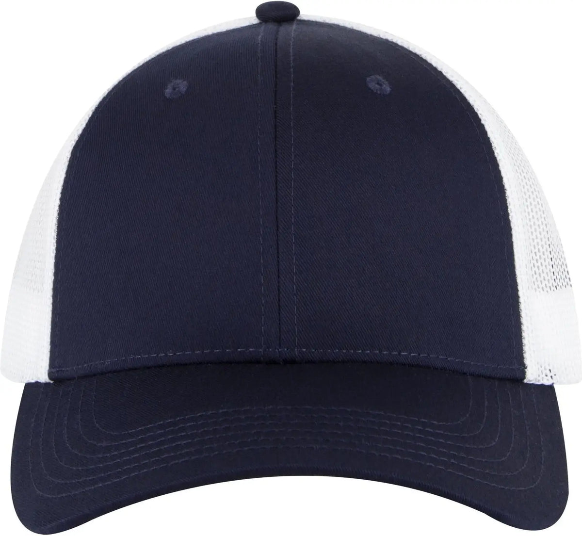 Otto 83-473 6 Panel Low Profile Mesh Back Trucker Cap - Nvy/nvy/wht - 1/2’’ - 7 5/8’’