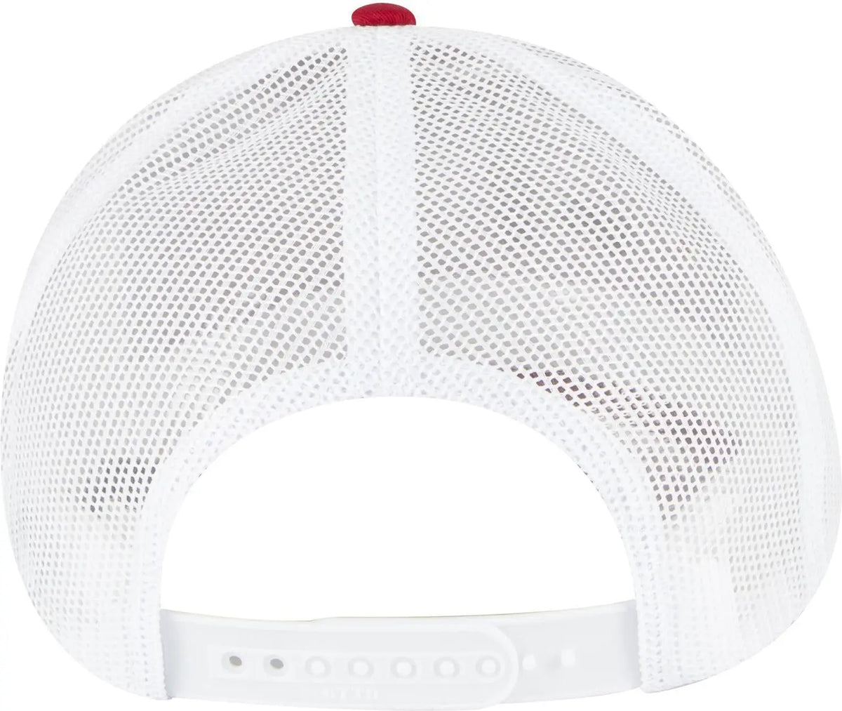 Otto 83-473 6 Panel Low Profile Mesh Back Trucker Cap - Red/red/wht - 1/2’’ - 7 5/8’’