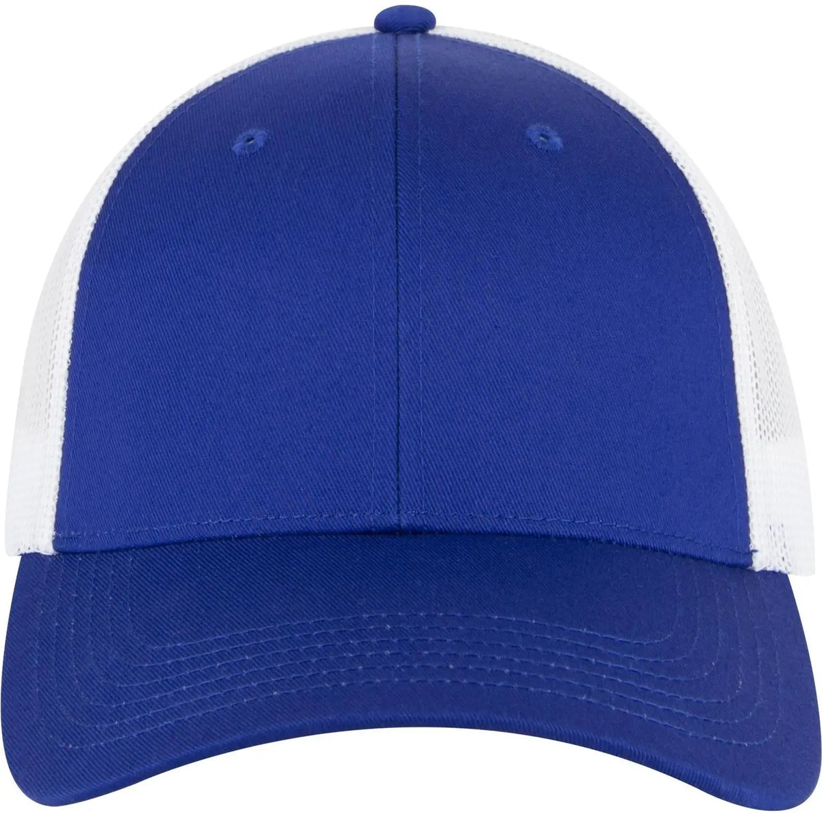 Otto 83-473 6 Panel Low Profile Mesh Back Trucker Cap - Ryl/ryl/wht - 1/2’’ - 7 5/8’’