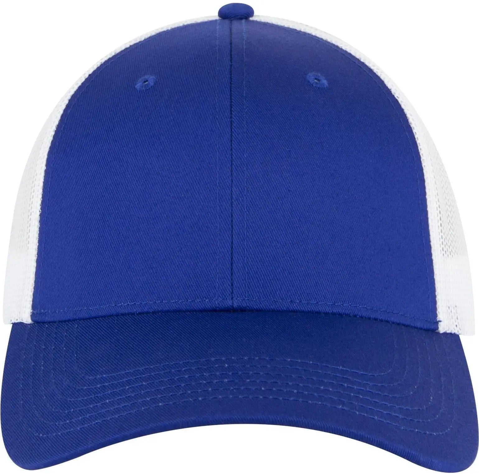 Otto 83-473 6 Panel Low Profile Mesh Back Trucker Cap - Ryl/ryl/wht - 1/2’’ - 7 5/8’’