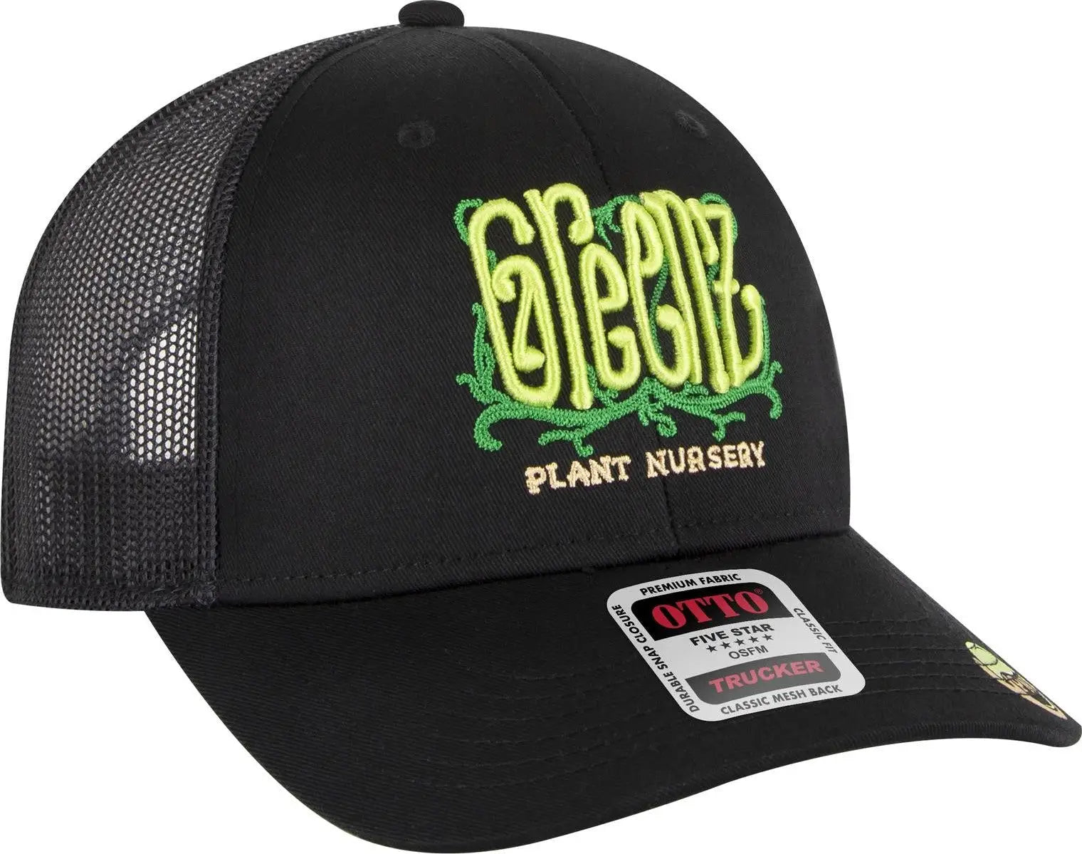 Otto 83-473 6 Panel Low Profile Mesh Back Trucker Cap - White