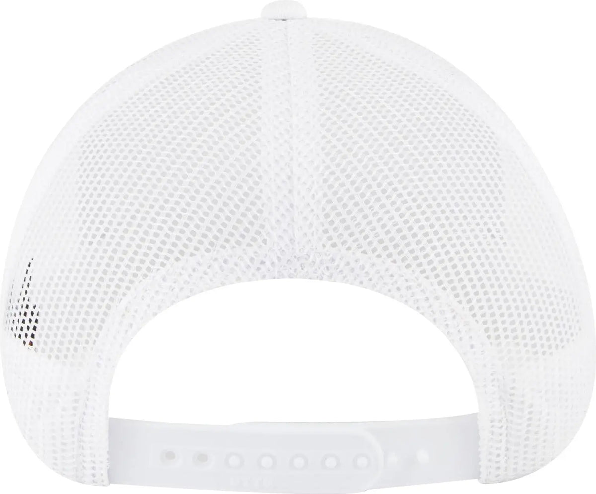 Otto 83-473 6 Panel Low Profile Mesh Back Trucker Cap - White