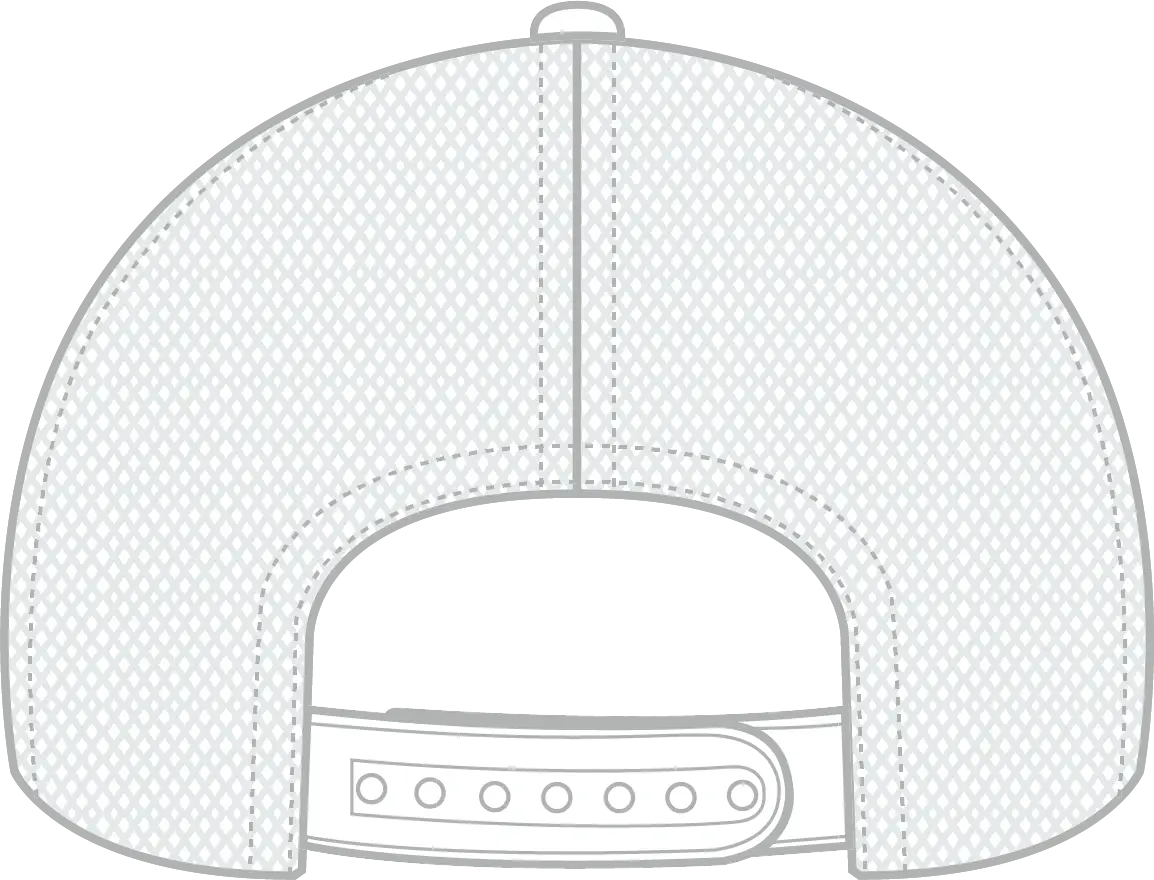 Otto 83-473 6 Panel Low Profile Mesh Back Trucker Cap - White