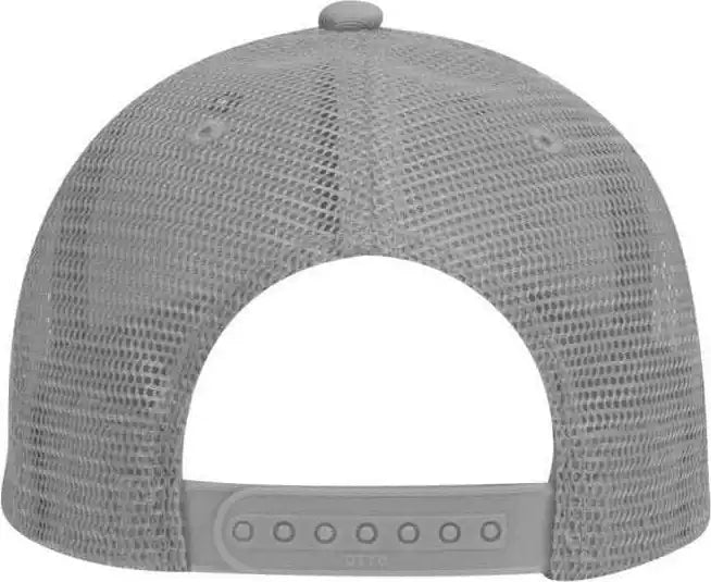 Otto 83-473 Cotton Twill Low Profile Pro Style Mesh Back Cap with 6 Embroidered Eyelets - Gray - one Size Fits Most
