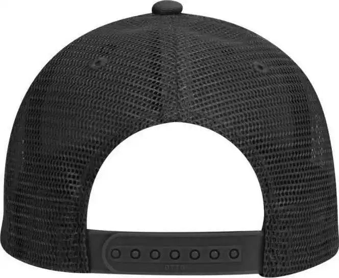 Otto 83 473 Cotton Twill Low Profile Pro Style Mesh Back Cap with 6 Embroidered Eyelets Black / one Size Fits Most