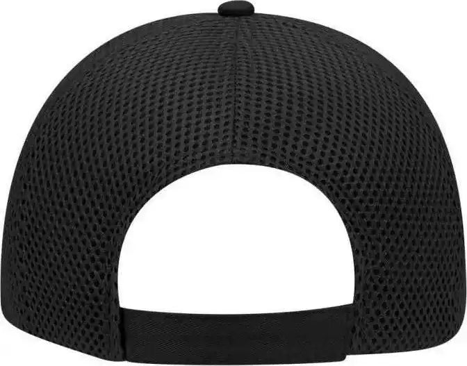Otto 83 605 Deluxe Cotton Twill Low Profile Air Mesh Back Cap Black / one Size Fits Most
