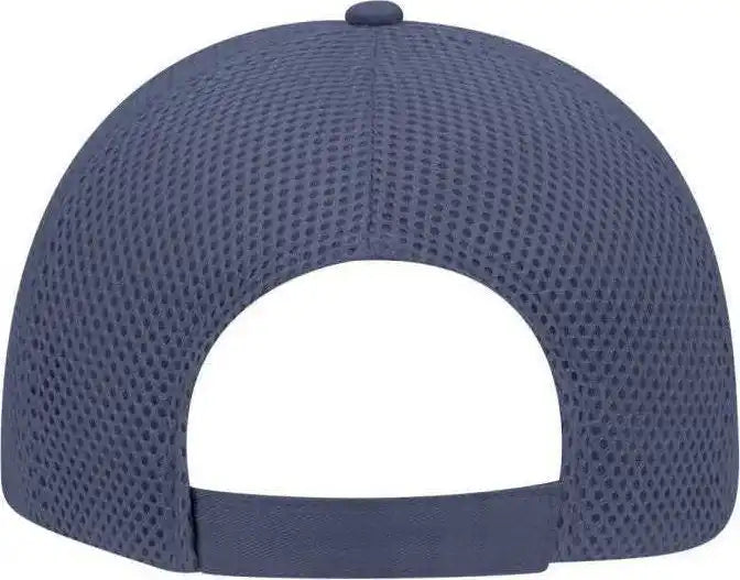 Otto 83-605 Deluxe Cotton Twill Low Profile Air Mesh Back Cap - Navy - one Size Fits Most