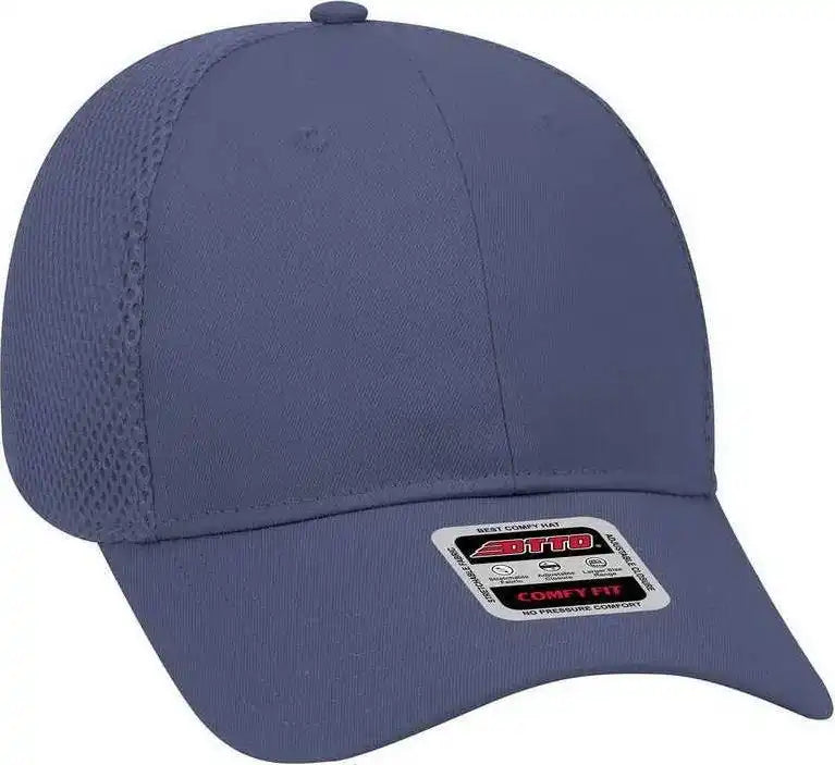 Otto 83-605 Deluxe Cotton Twill Low Profile Air Mesh Back Cap - Navy - one Size Fits Most