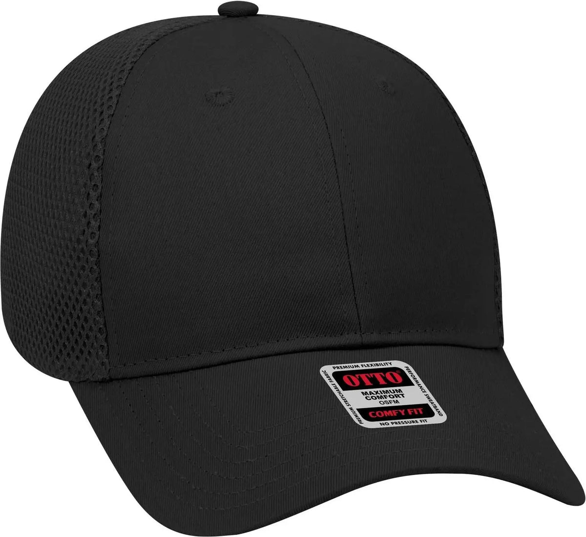 Otto 83-605 ?Otto Comfy Fit’ 6 Panel Low Profile Baseball Cap - Black - 1/2’’ - 7 5/8’’