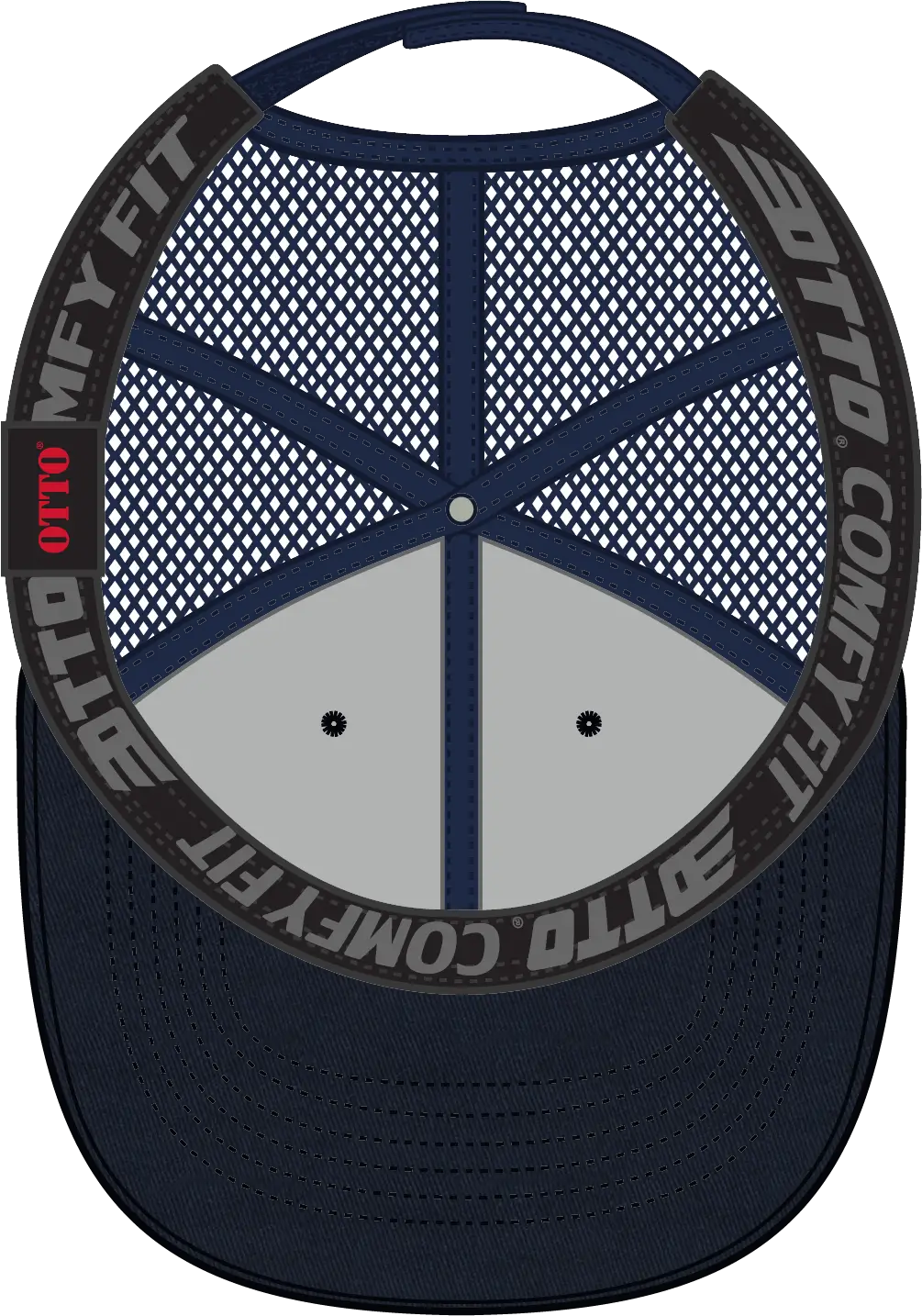 Otto 83-605 ?Otto Comfy Fit’ 6 Panel Low Profile Baseball Cap - Navy - 1/2’’ - 7 5/8’’