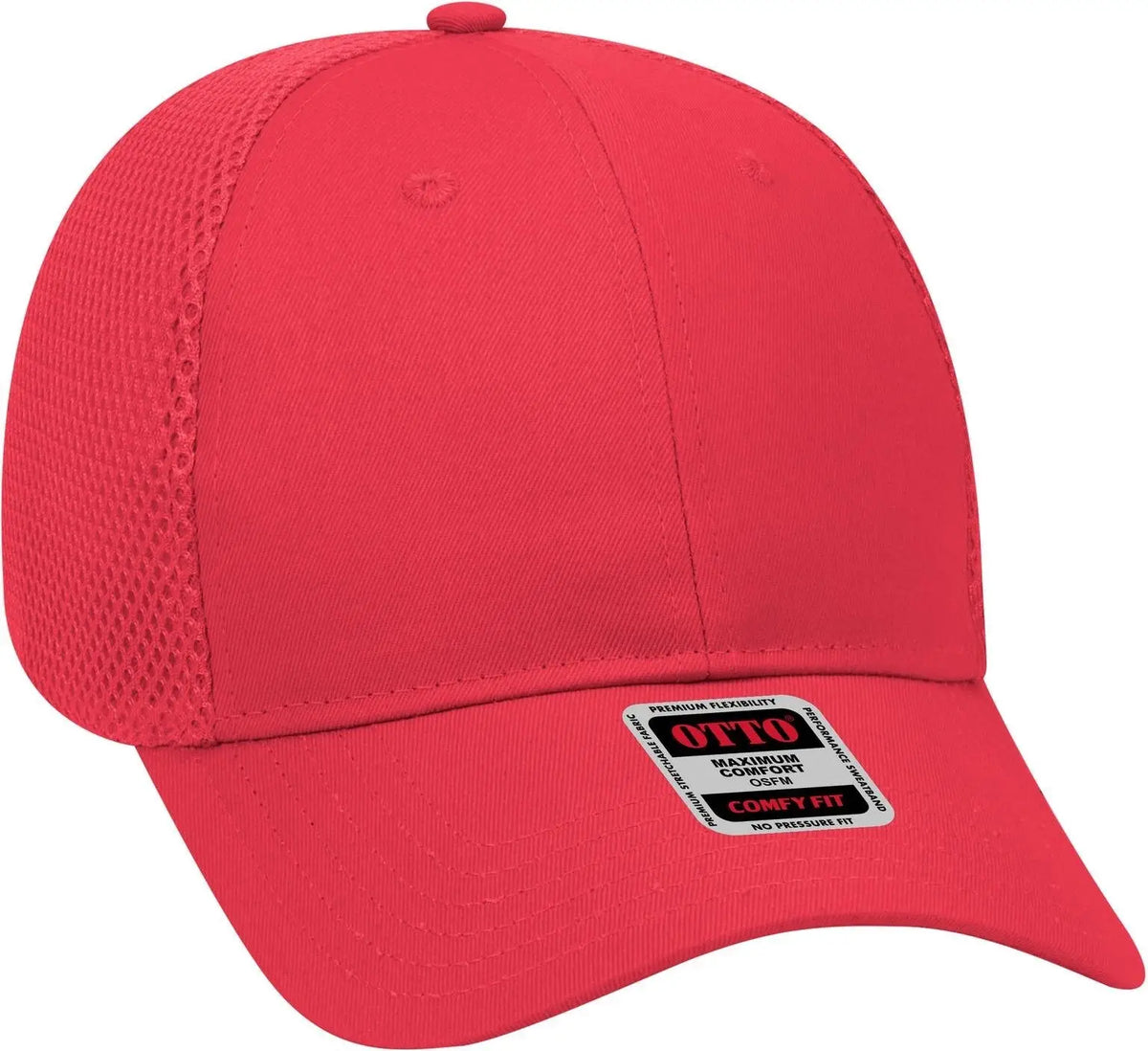 Otto 83-605 ?Otto Comfy Fit’ 6 Panel Low Profile Baseball Cap - Red - 1/2’’ - 7 5/8’’