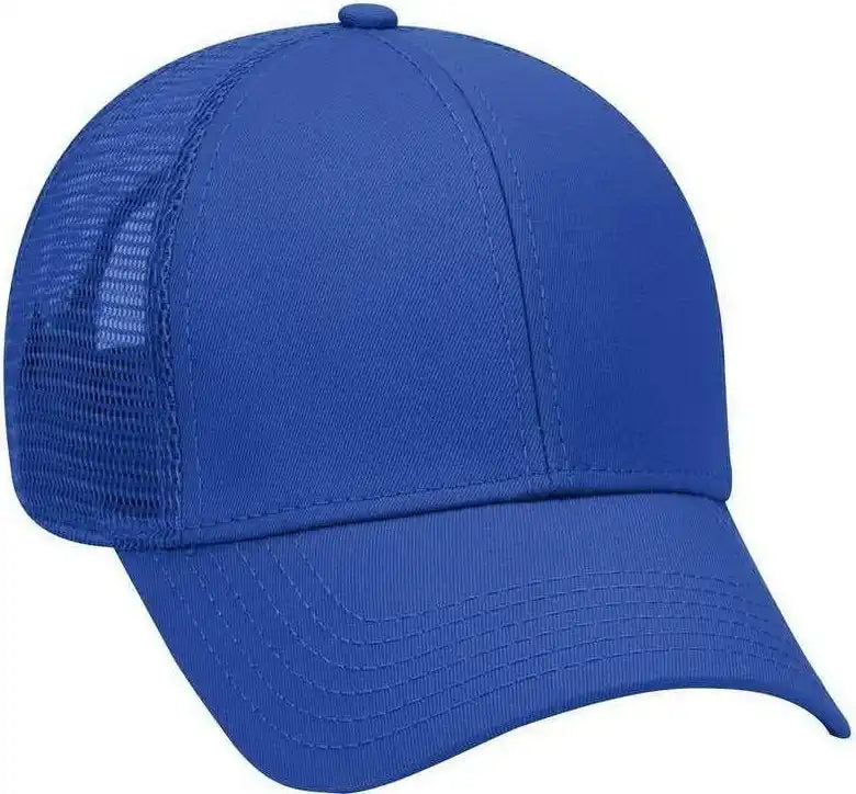 Otto 83-942 Superior Cotton Twill Low Profile Pro Style Mesh Back Cap - Royal - one Size Fits Most