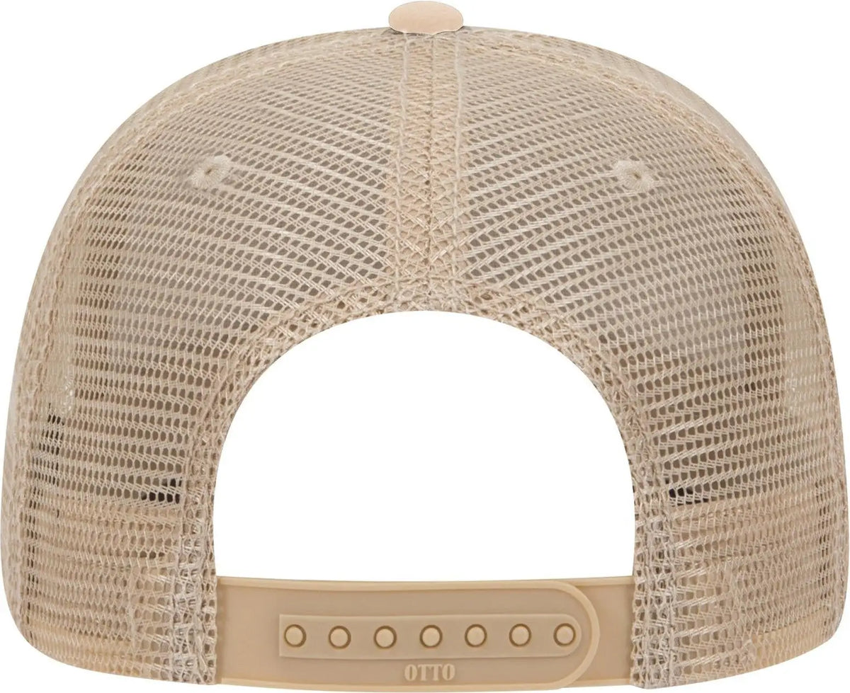 Otto 84-482 6 Panel Low Profile Mesh Back Trucker Cap - Nvy/kha/kha - 1/2’’ - 7 5/8’’