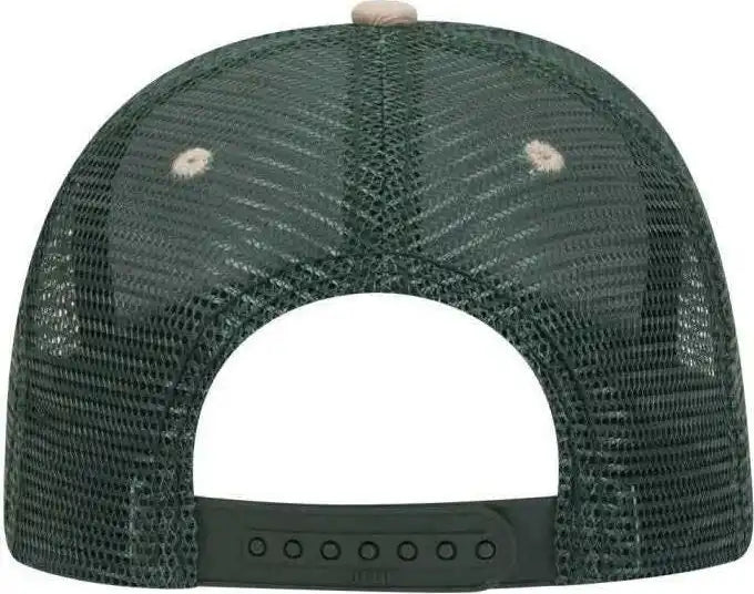 Otto 84-482 Brushed Bull Denim Sandwich Visor Low Profile Pro Style Mesh Back Structured Firm Front Panel Cap - Dark