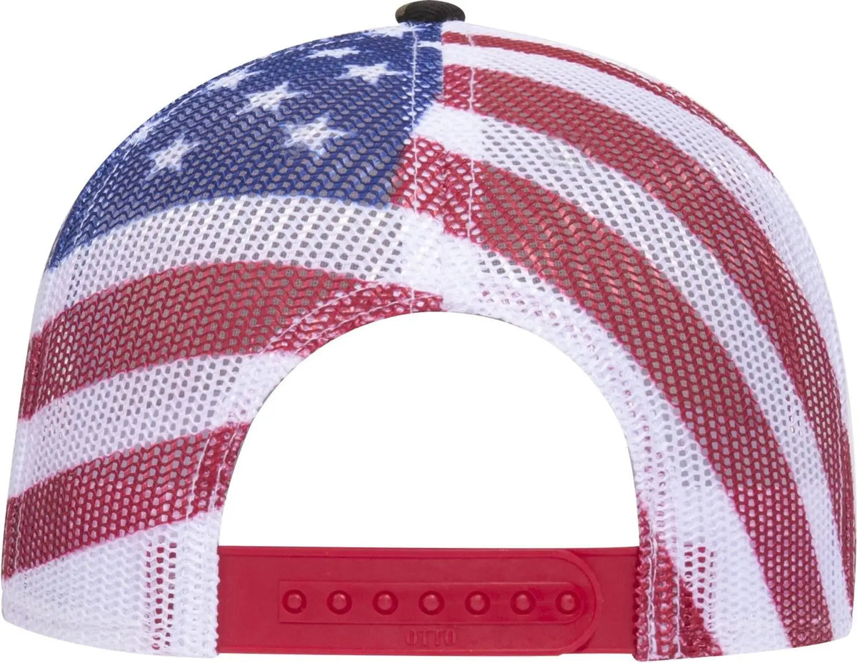 Otto 88-1280 6 Panel Low Profile Mesh Back Trucker Cap - Camo 00816 - 1/2’’ - 7 5/8’’