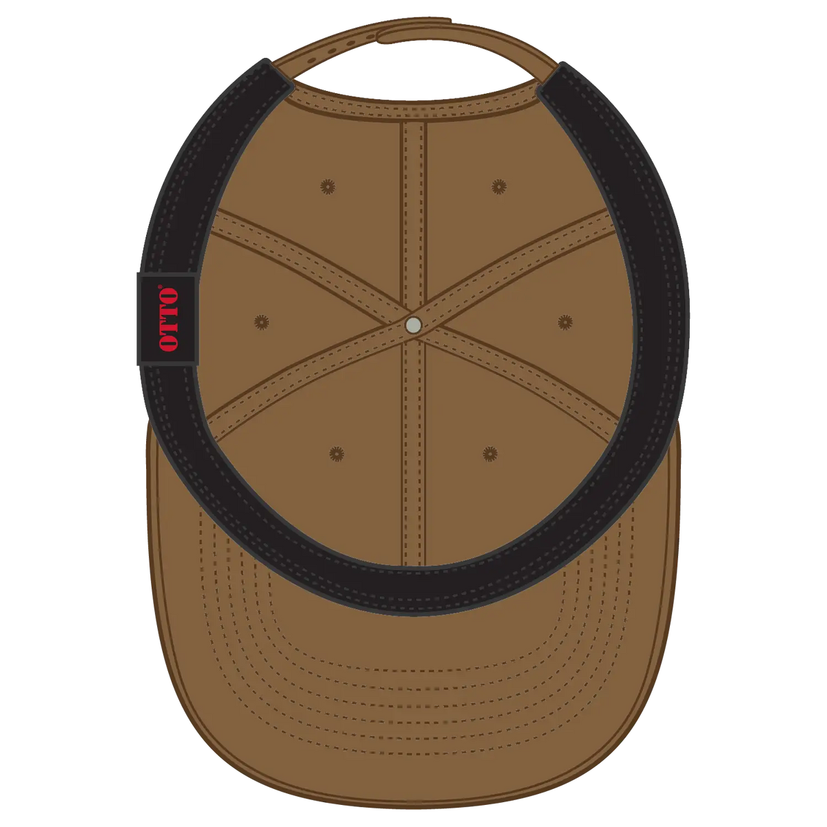 Otto 930-1 6 Panel Pro Style Baseball Cap - Coyote Brown - 7 3/8’’ - 5/8’’